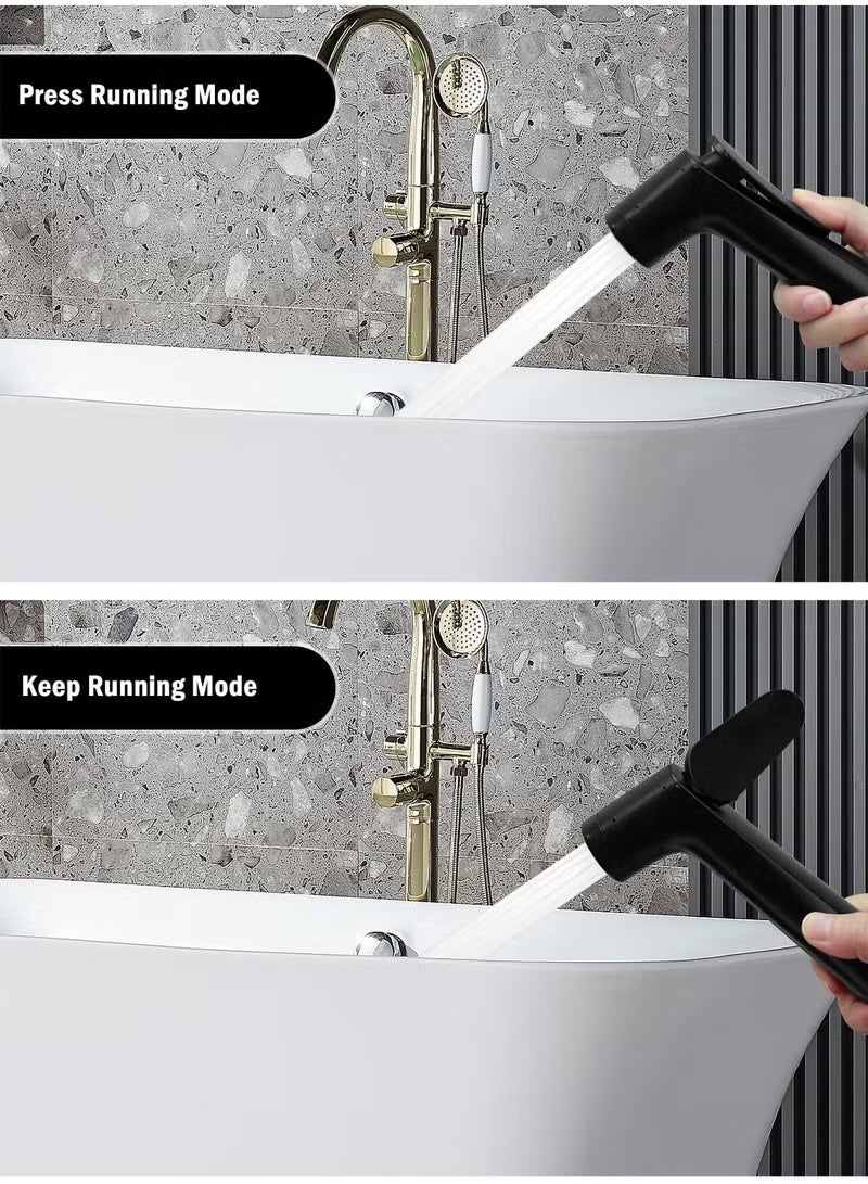Bidet Shattaf Set, Handheld Adjustable Bidet Sprayer for Toilet, Standard Muslim Shower Set, with Bathroom Bidet Spray Shattaf Hose - Image 2